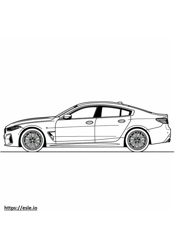 BMW M440i Gran Coupe 2024 coloring page