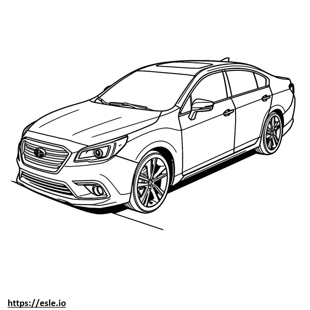 Subaru Legacy AWD 2024 coloring page