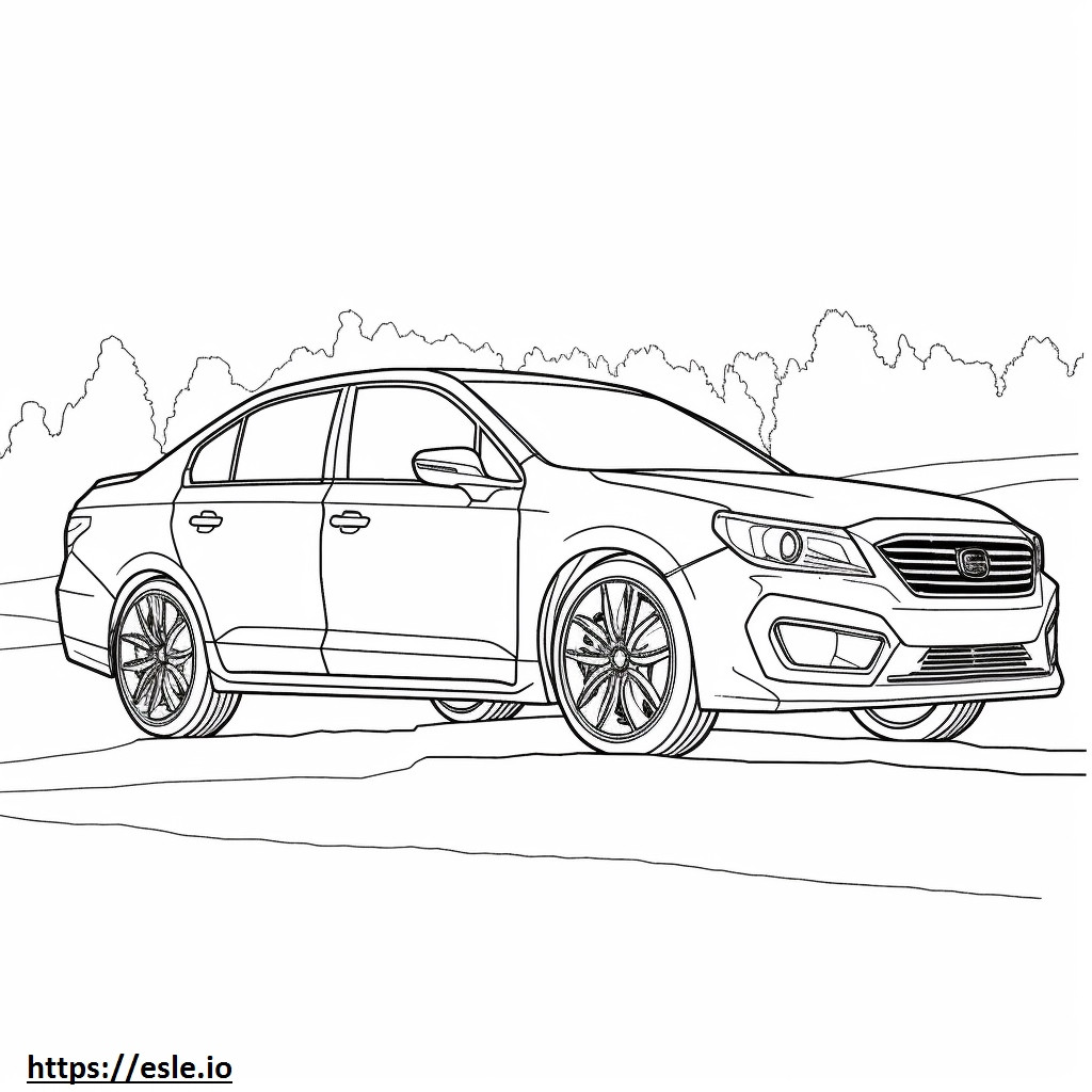 Subaru Impreza 2024 para colorir