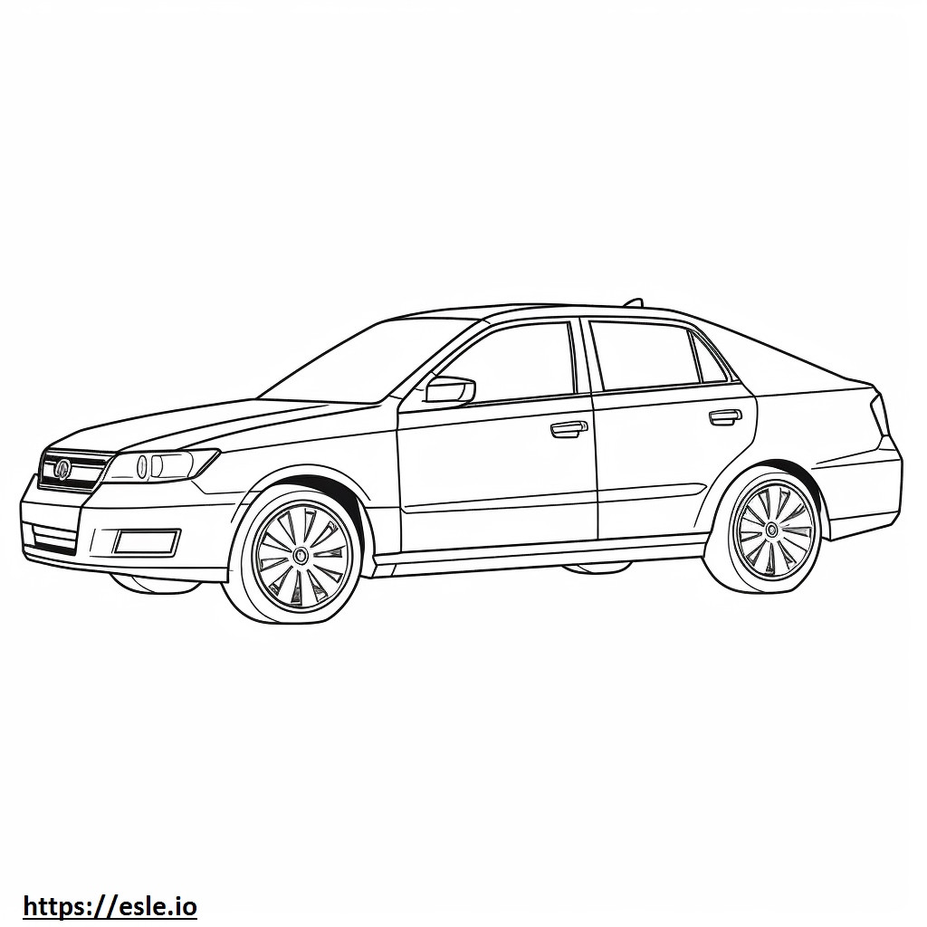 Subaru Impreza 2024 para colorear e imprimir