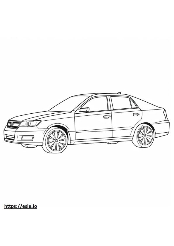 Coloriage Subaru Impreza 2024 à imprimer