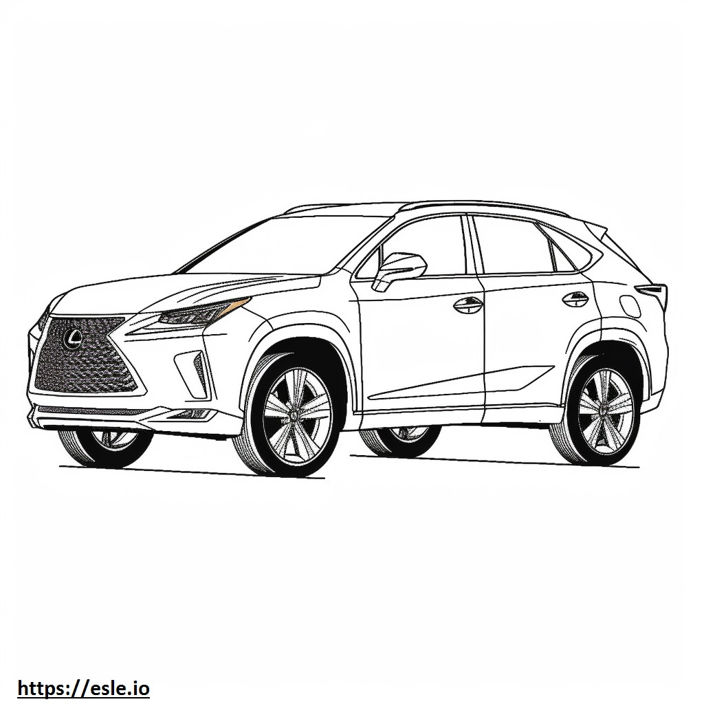 Lexus NX 250 AWD 2024 coloring page