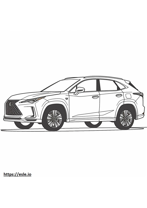 Lexus NX 250 AWD 2024 coloring page