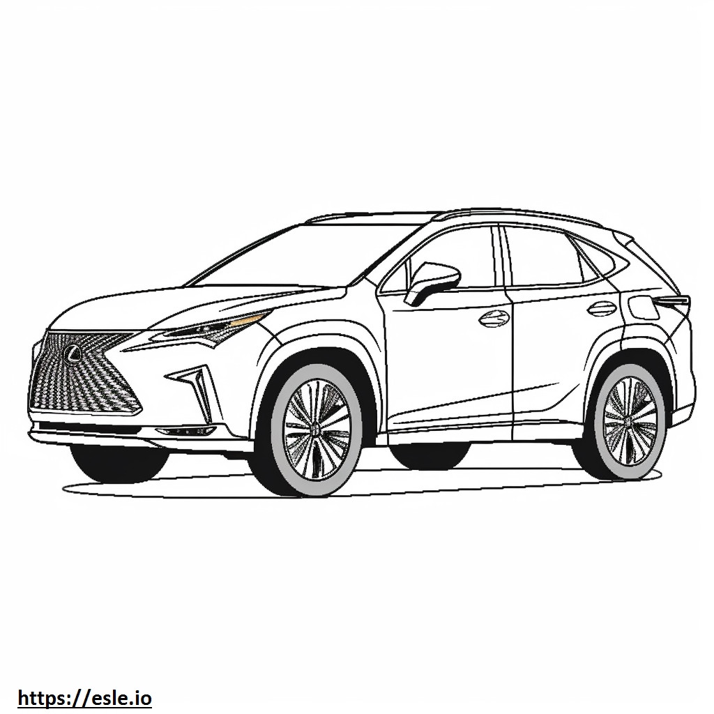 Lexus NX 350h AWD 2024 coloring page