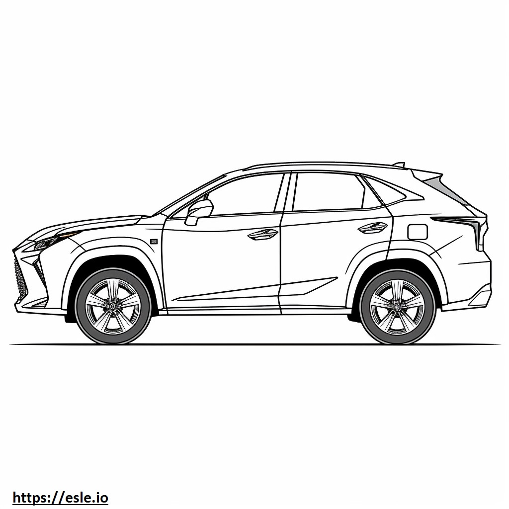 Lexus NX 350 AWD 2024 coloring page