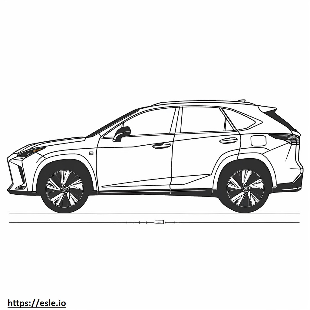 Lexus NX 350 AWD 2024 coloring page
