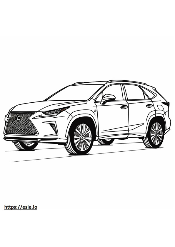 Lexus NX 350 AWD F Sport 2024 coloring page