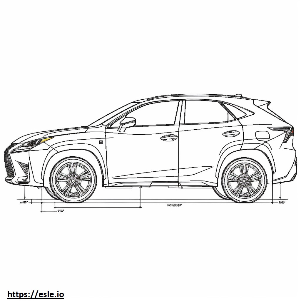 Lexus NX 350 AWD F Sport 2024 para colorir