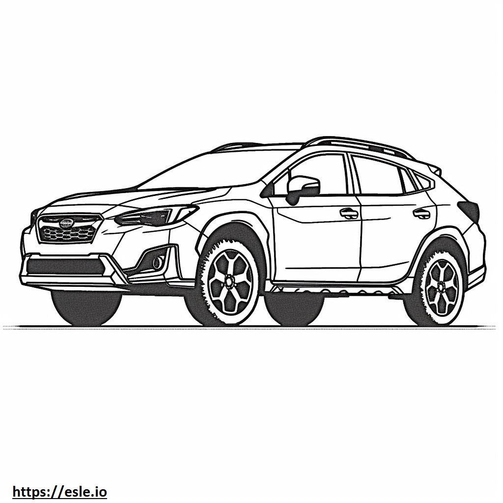Subaru Crosstrek AWD 2024 ausmalbild
