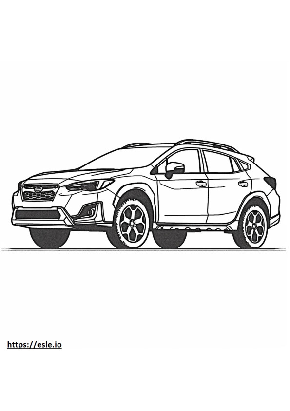 Subaru Crosstrek AWD 2024 gambar mewarnai