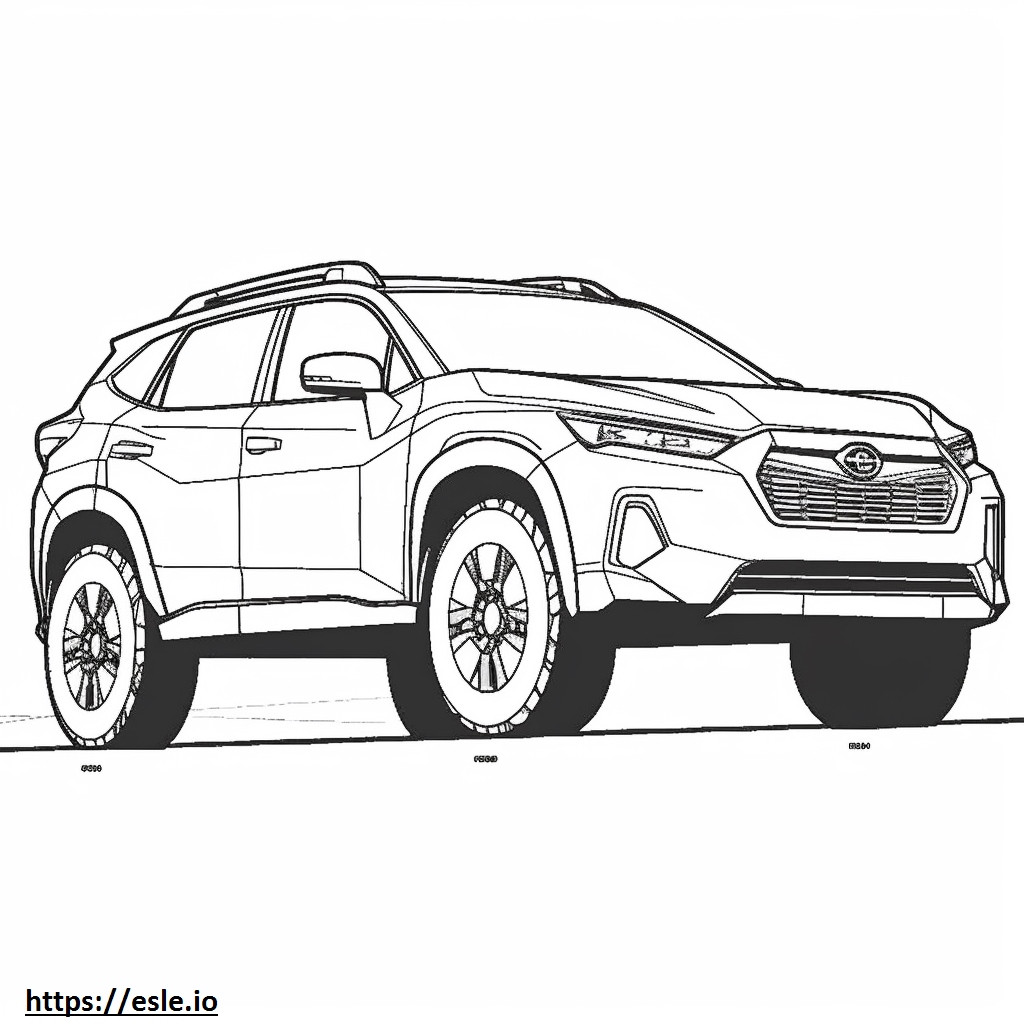 Subaru Crosstrek AWD 2024 para colorir