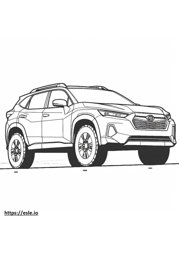 Subaru Crosstrek AWD 2024 para colorir