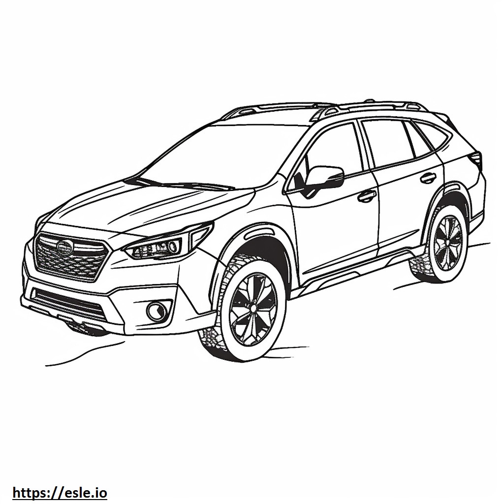 Subaru Outback AWD 2024 coloring page