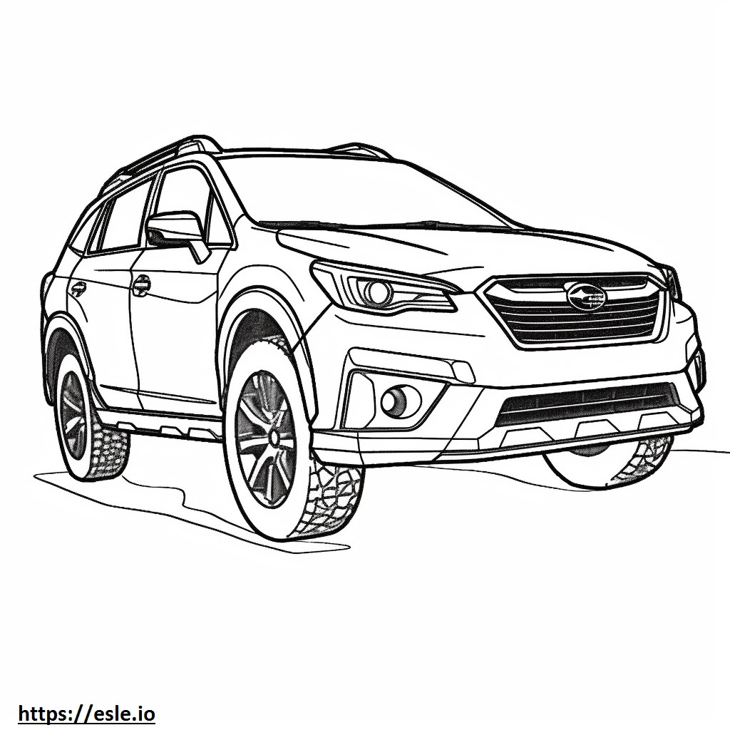 Coloriage Subaru Outback TI 2024 à imprimer