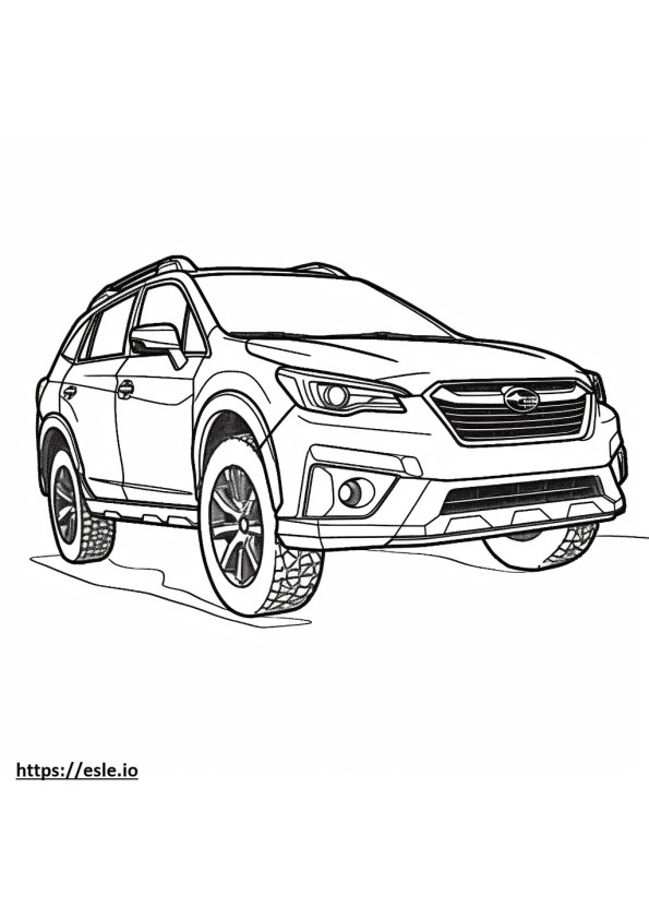 Subaru Outback AWD 2024 kolorowanka