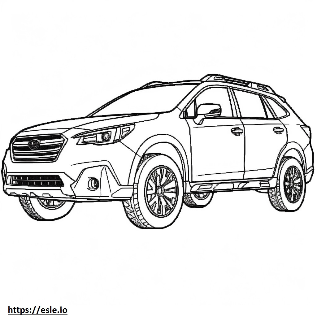 Subaru Forester AWD 2024 para colorear e imprimir