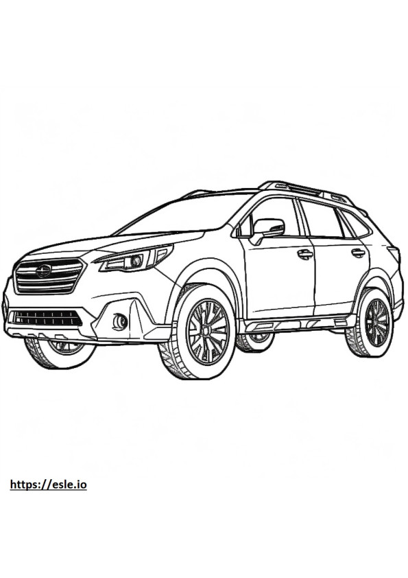 Subaru Outback AWD 2024 coloring page
