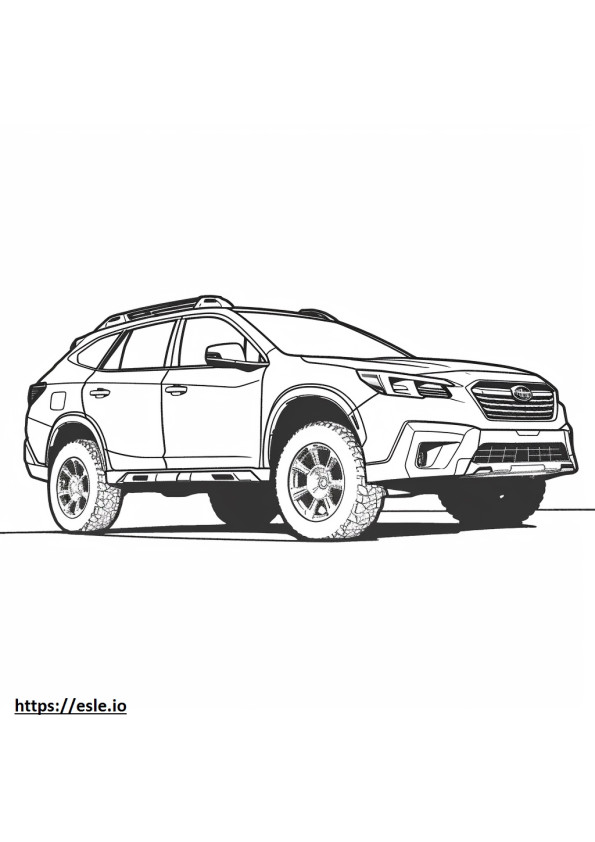 Hutan Belantara Pedalaman Subaru AWD 2024 gambar mewarnai