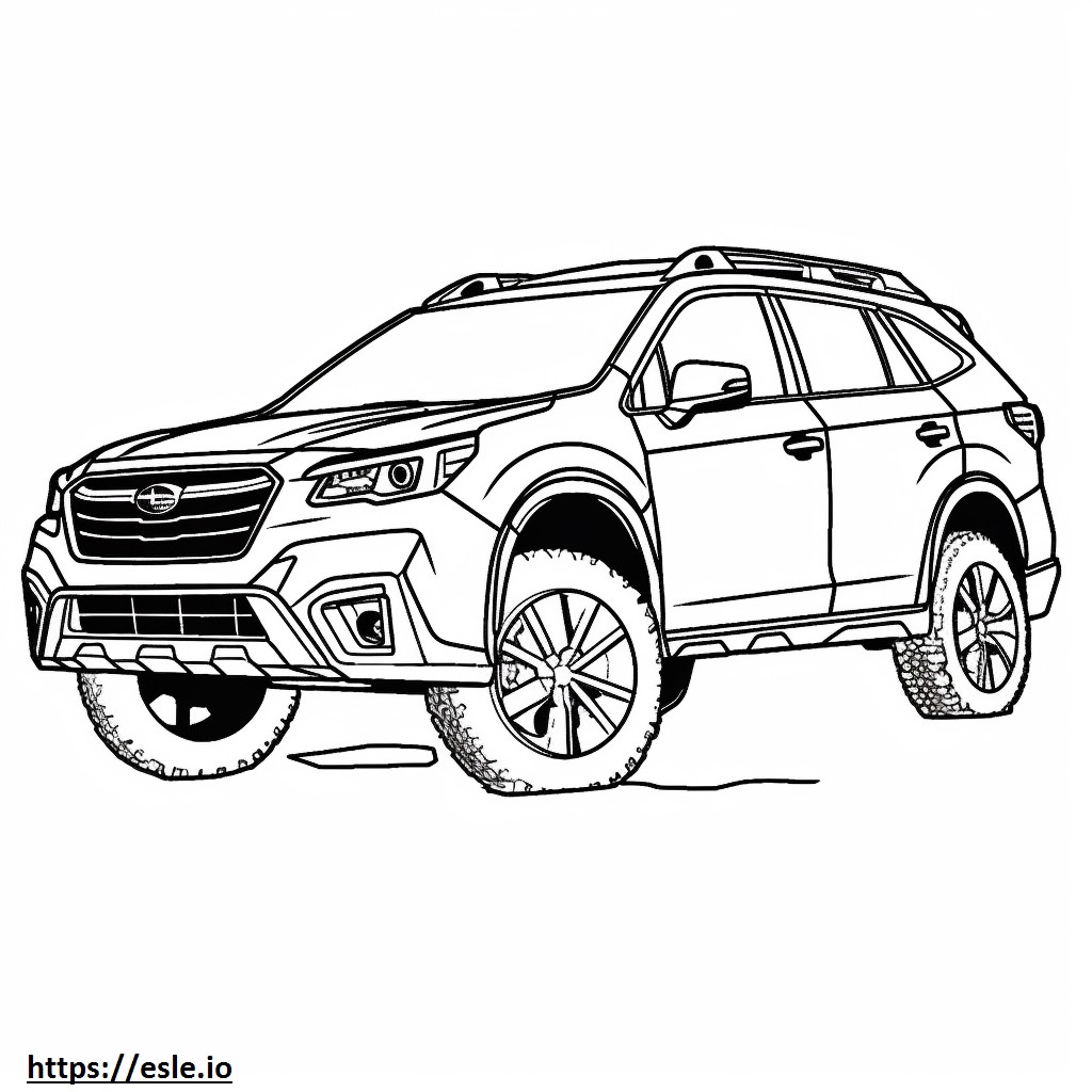 Subaru Outback Wilderness AWD 2024 ausmalbild