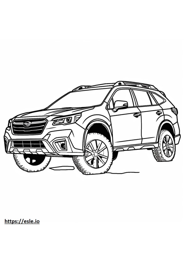 Subaru Outback Wilderness AWD 2024 coloring page