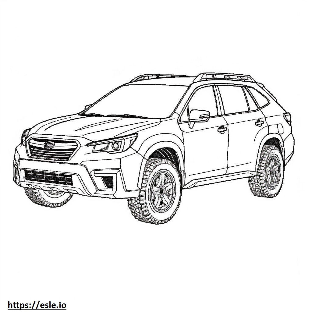 Subaru Outback Wilderness AWD 2024 kleurplaat kleurplaat