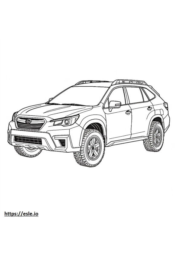 Coloriage Subaru Outback Wilderness TI 2024 à imprimer