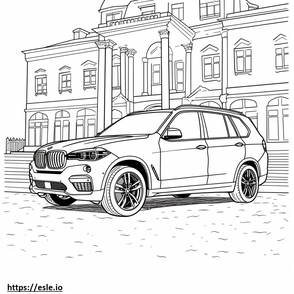 BMW X5 sDrive40i 2024 da colorare
