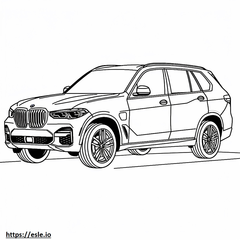 BMW X5 xDrive40i 2024 para colorear e imprimir