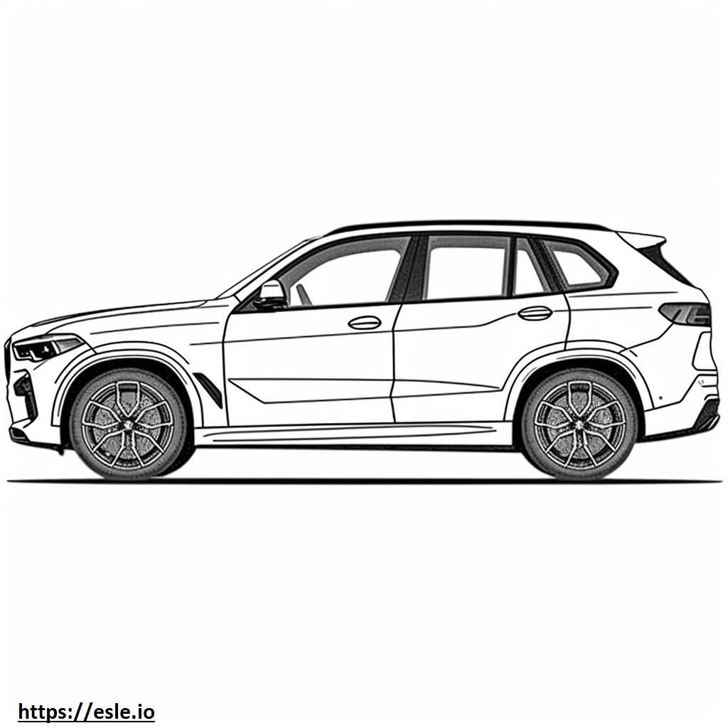 Competição BMW X5 M 2024 para colorir