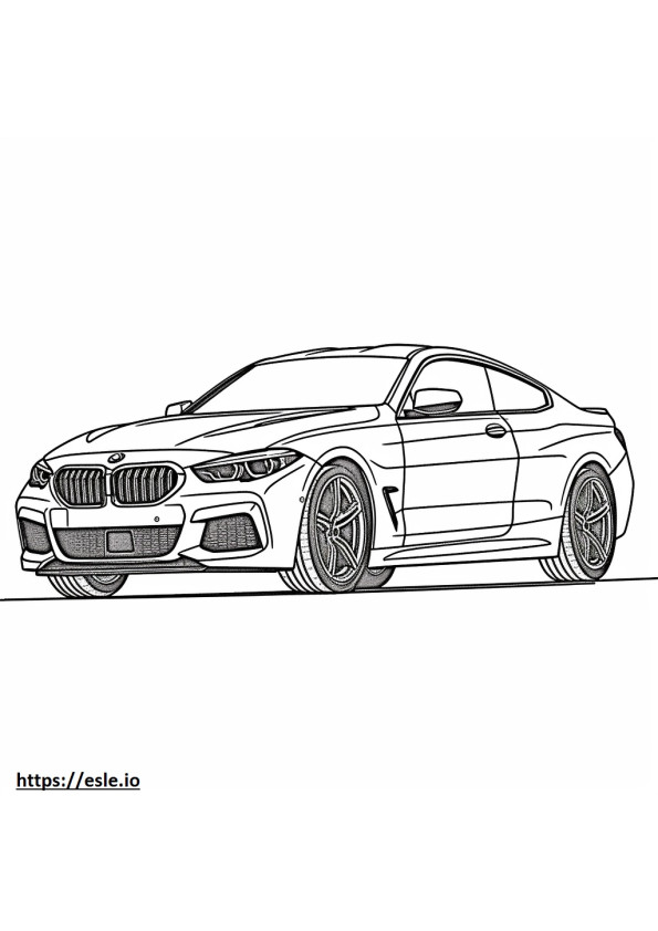 BMW X6 M60i xDrive 2024 gambar mewarnai