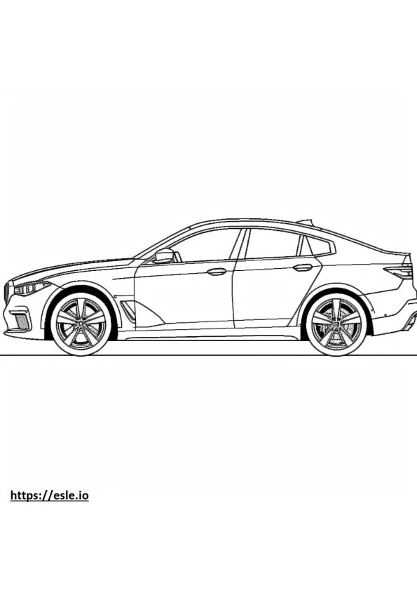 BMW X6 M60i xDrive 2024 coloring page