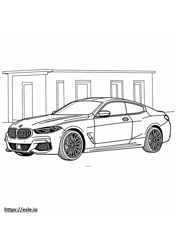 BMW X6 M60i xDrive 2024 ausmalbild