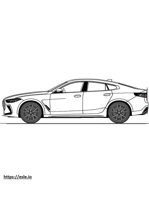 BMW X6 M Competition 2024 coloring page