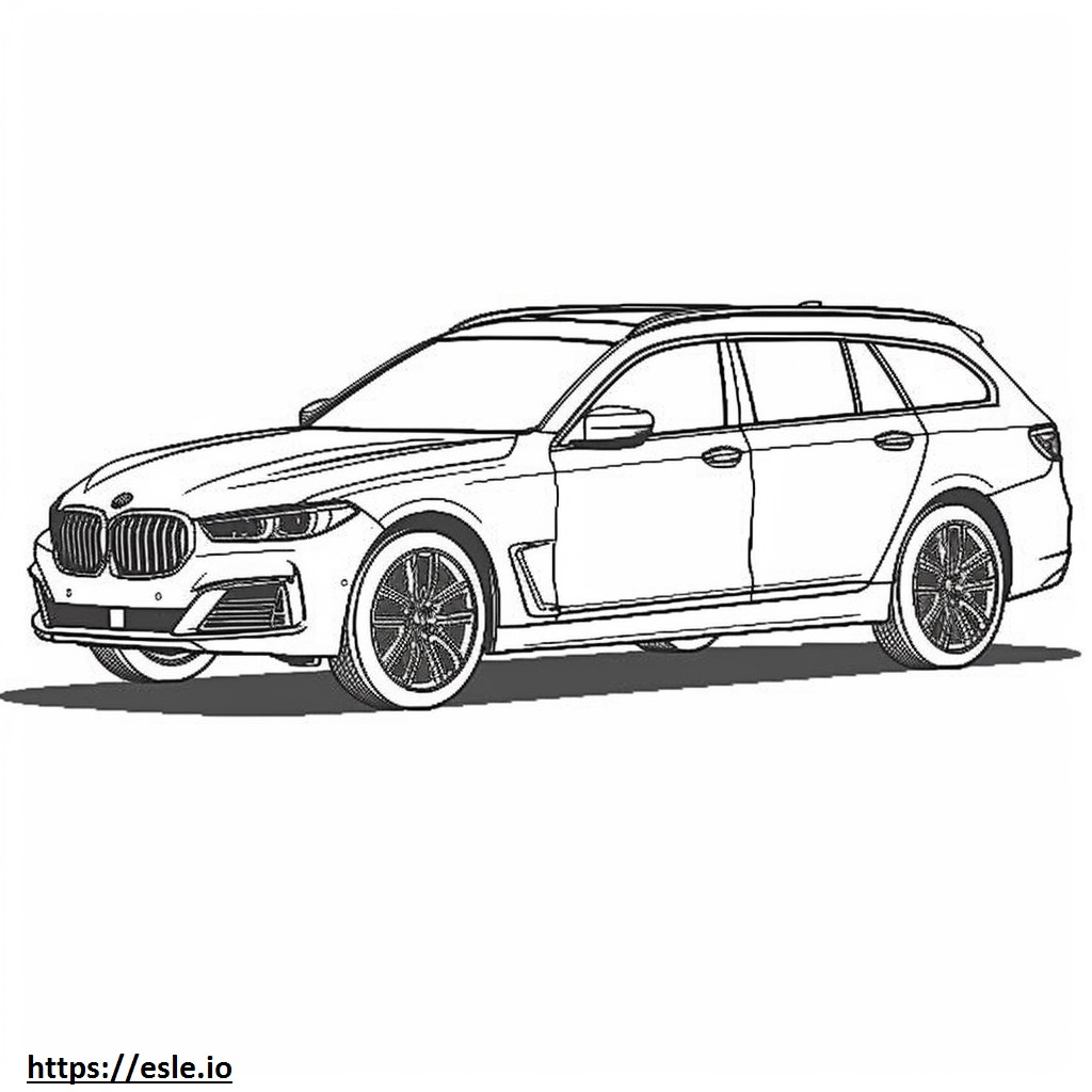 BMW X7 M60i xDrive 2024 coloring page