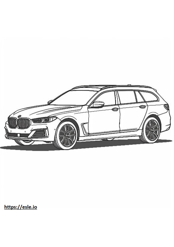 BMW X7 M60i xDrive 2024 para colorear e imprimir