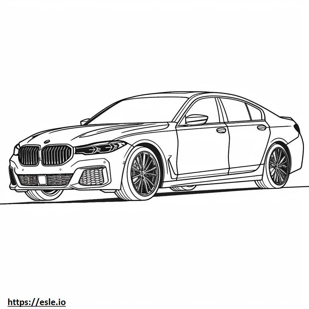Coloriage BMW X7 M60i xDrive 2024 à imprimer