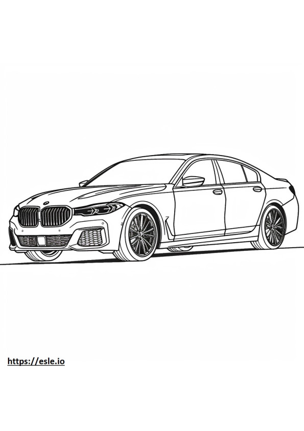 BMW X7 M60i xDrive 2024 da colorare