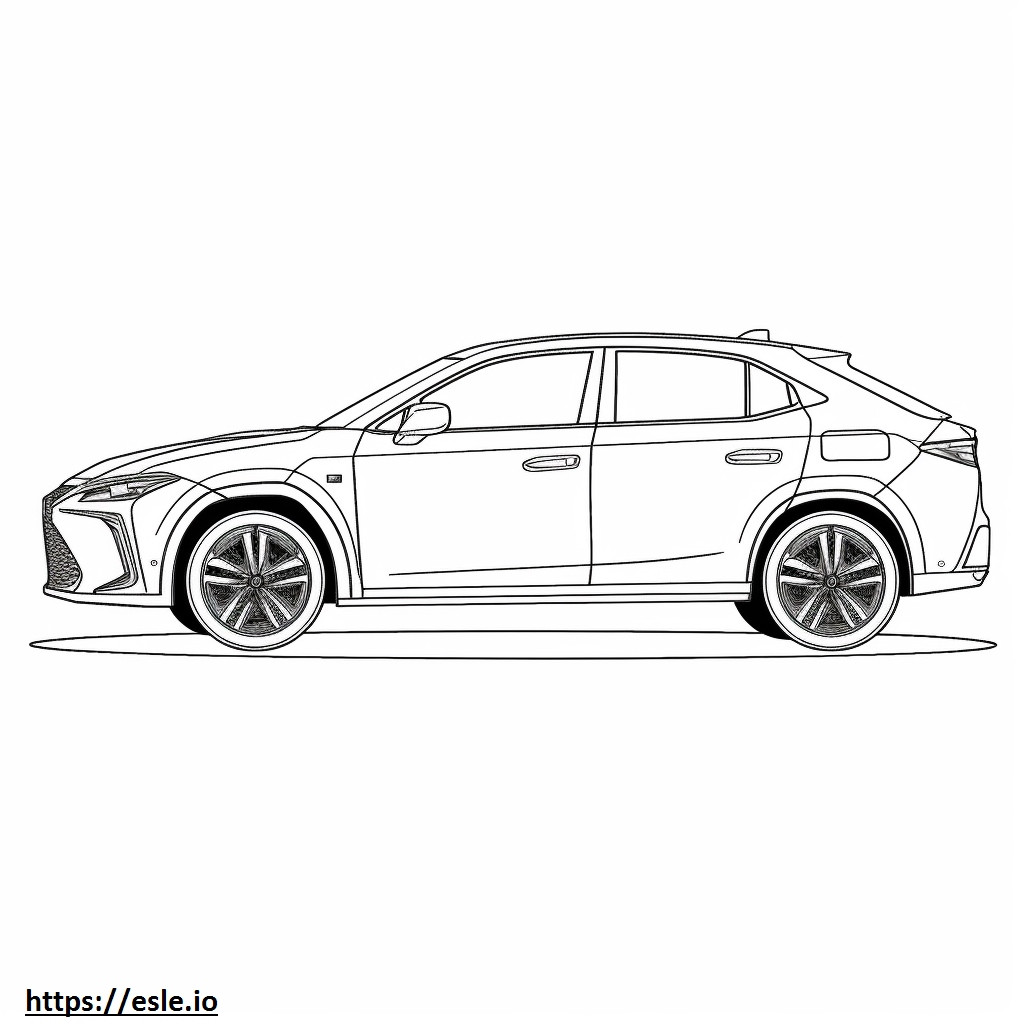 Lexus UX 250h 2024 para colorir