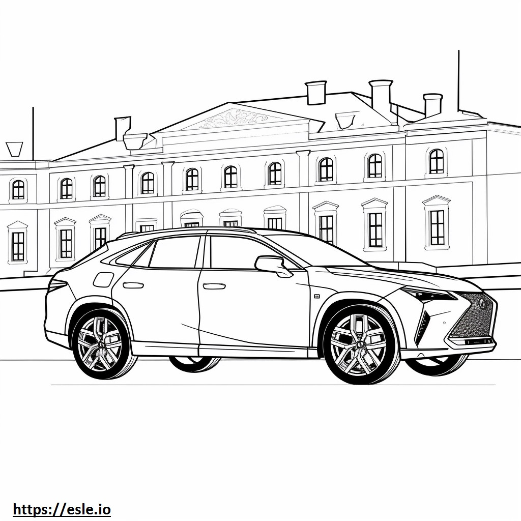 Lexus UX 250h 2024 coloring page