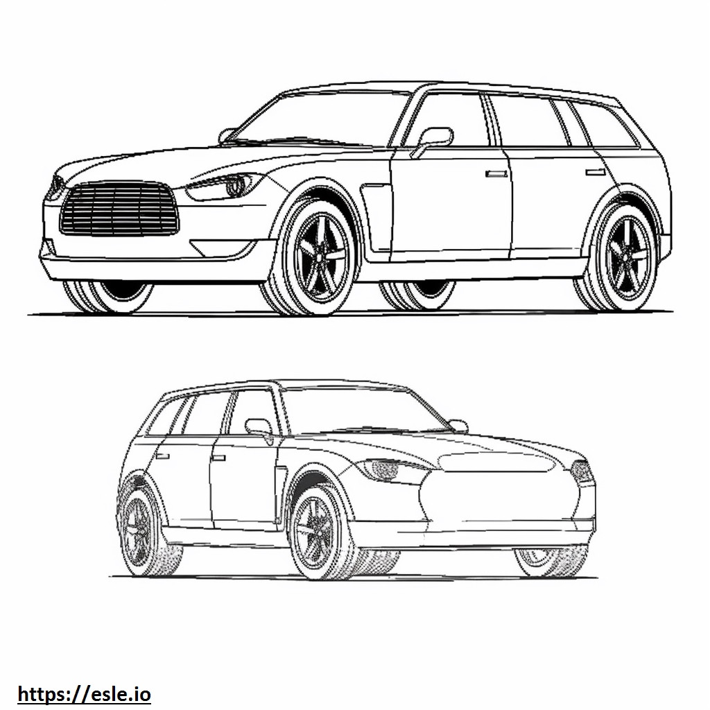 MINI Cooper S Clubman All4 2024 coloring page