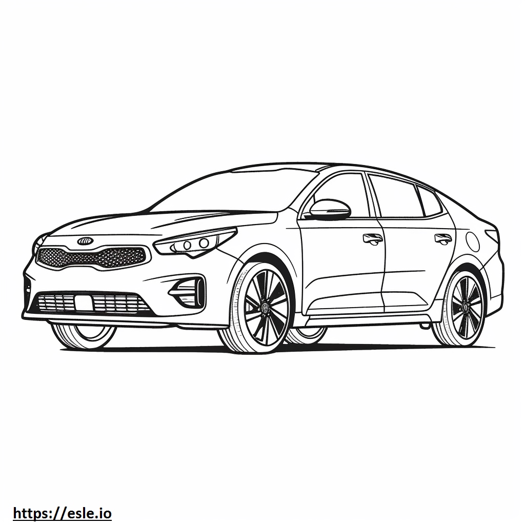 Kia K5 AWD 2024 coloring page