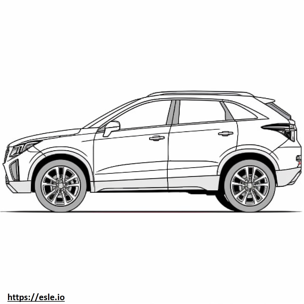 Cadillac XT4 FWD 2024 coloring page