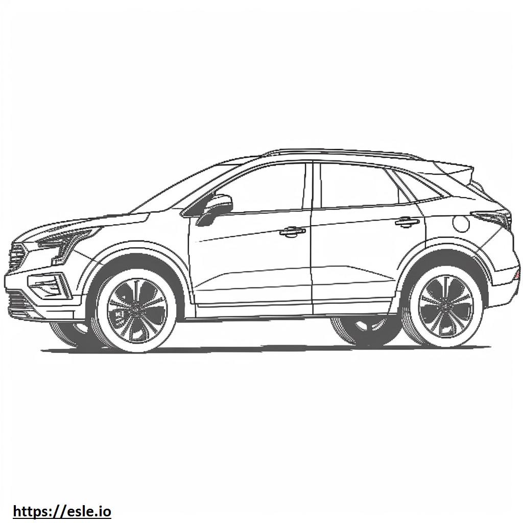 Cadillac XT4 FWD 2024 coloring page