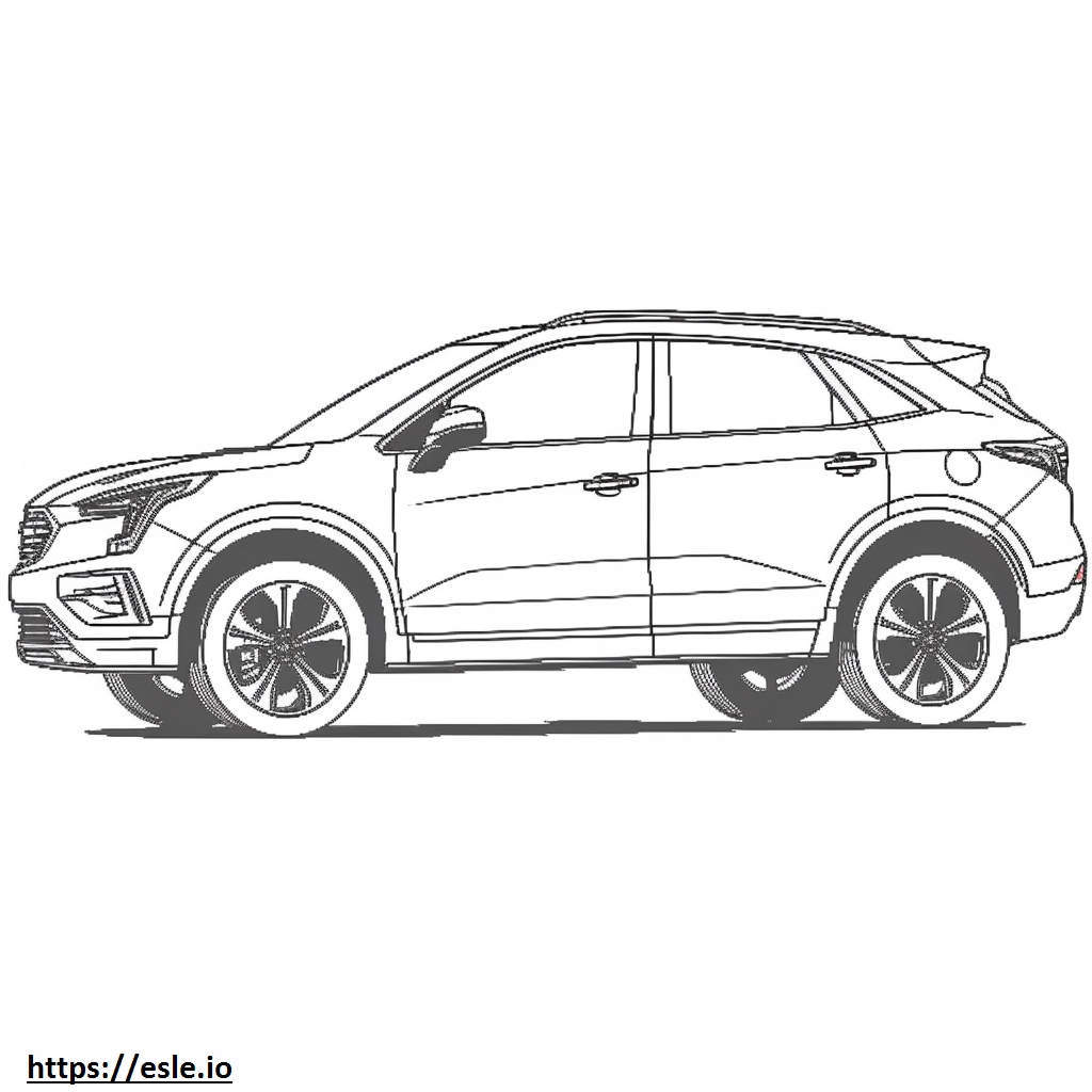 Cadillac XT4 FWD 2024 Coloring Page