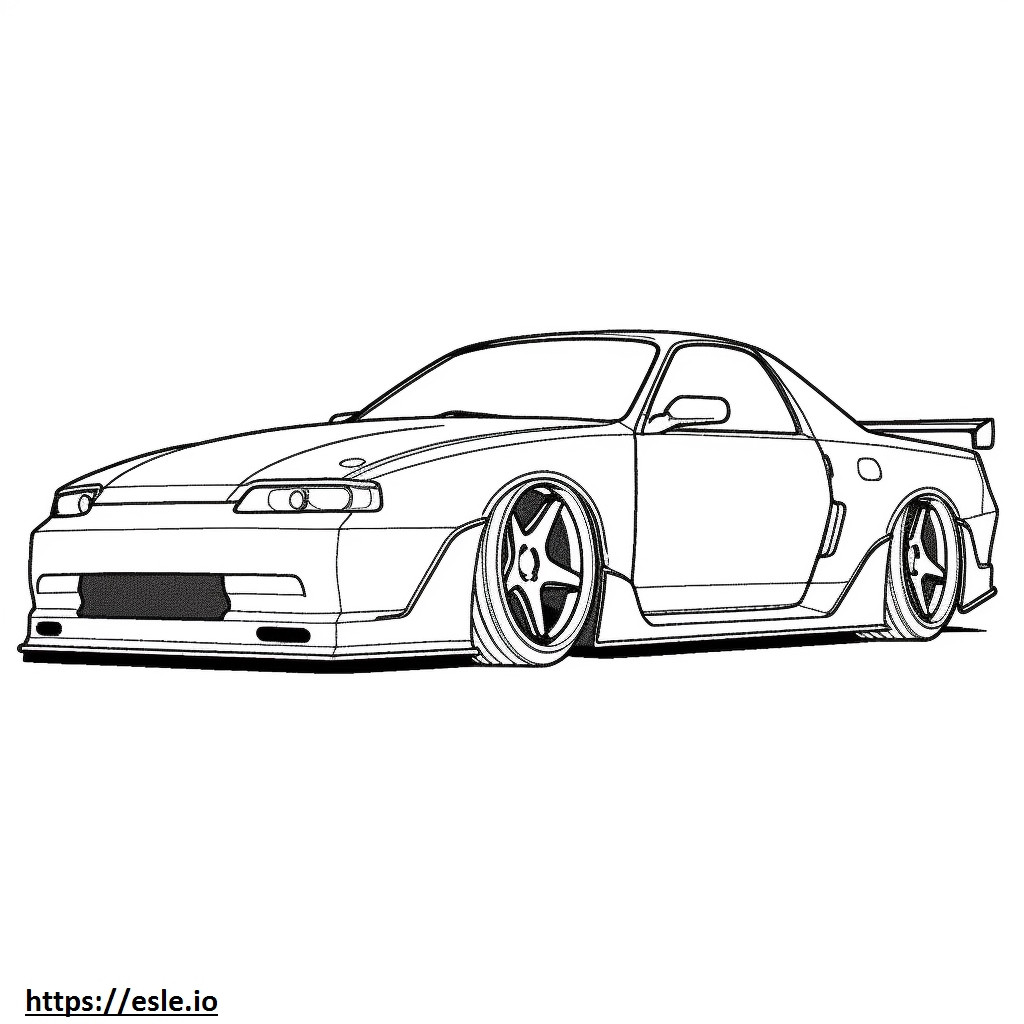 Nissan GT-R 2024 para colorir