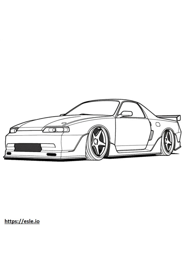 Nissan GT-R 2024 coloring page