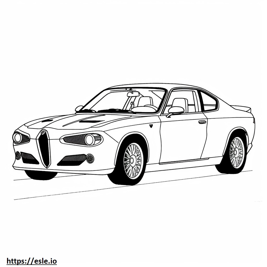 Alfa Romeo Giulia 2024 ausmalbild