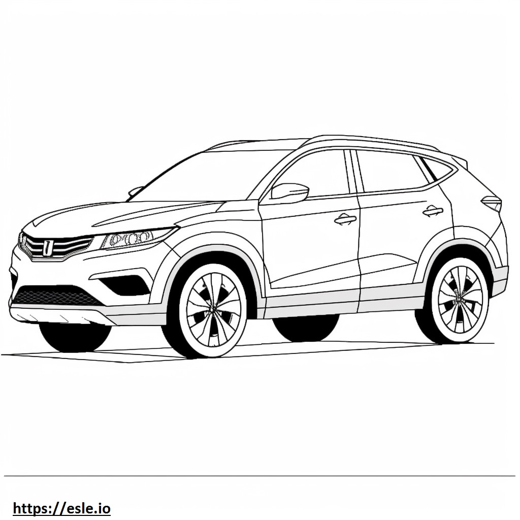 Honda HR-V FWD 2024 coloring page