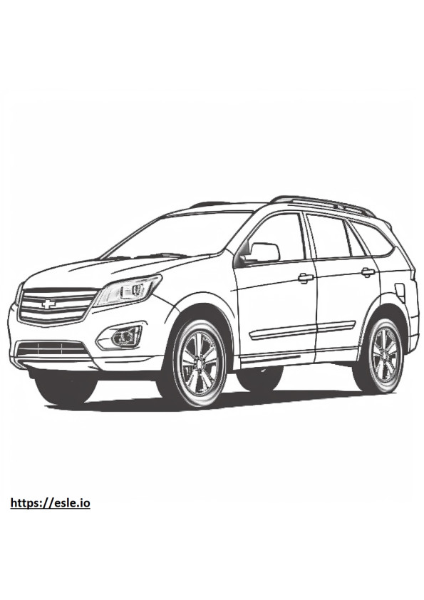 Chevrolet Equinox FWD 2024 coloring page