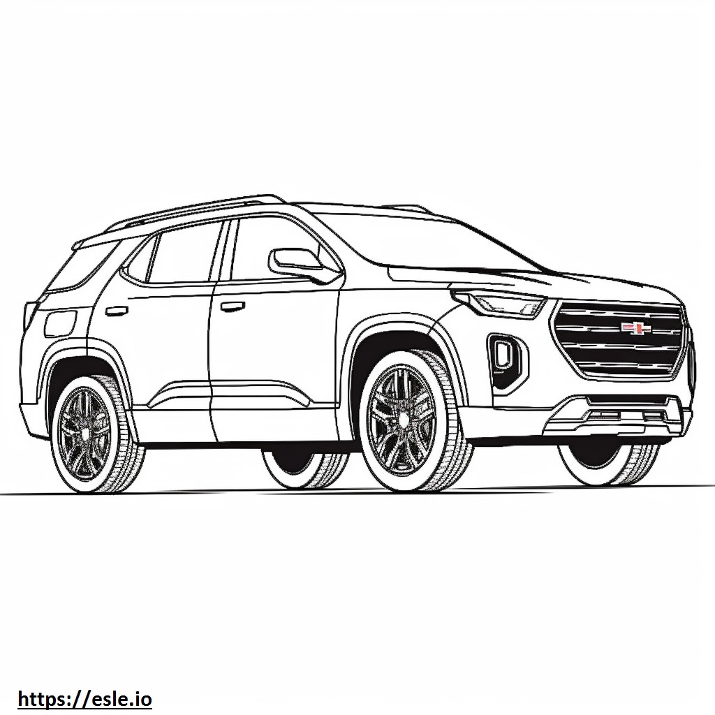 GMC Terrain FWD 2024 coloring page